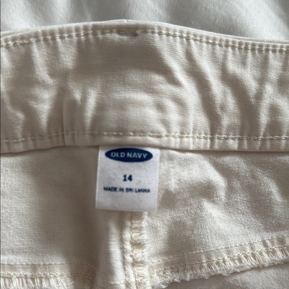 Old Navy Off-White Pants, Workwear Size 14 - Picture 3 of 5